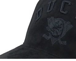 Anaheim Ducks Nightshade Pro Cap Vintage Black A-frame Adjustable - Mitchell & Ness