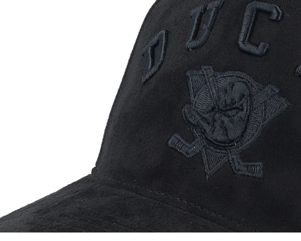 Anaheim Ducks Nightshade Pro Cap Vintage Black A-frame Adjustable - Mitchell & Ness