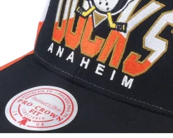 Anaheim Ducks Retrodome Pro Black Snapback - Mitchell & Ness