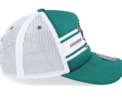 Anaheim Ducks Sideline Vintage Teal/White Trucker - Mitchell & Ness