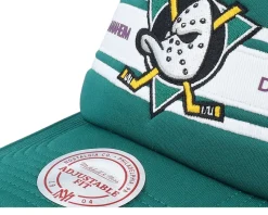 Anaheim Ducks Sideline Vintage Teal/White Trucker - Mitchell & Ness