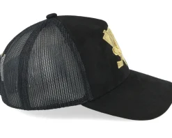 Anaheim Ducks Suede Black Trucker - Mitchell & Ness