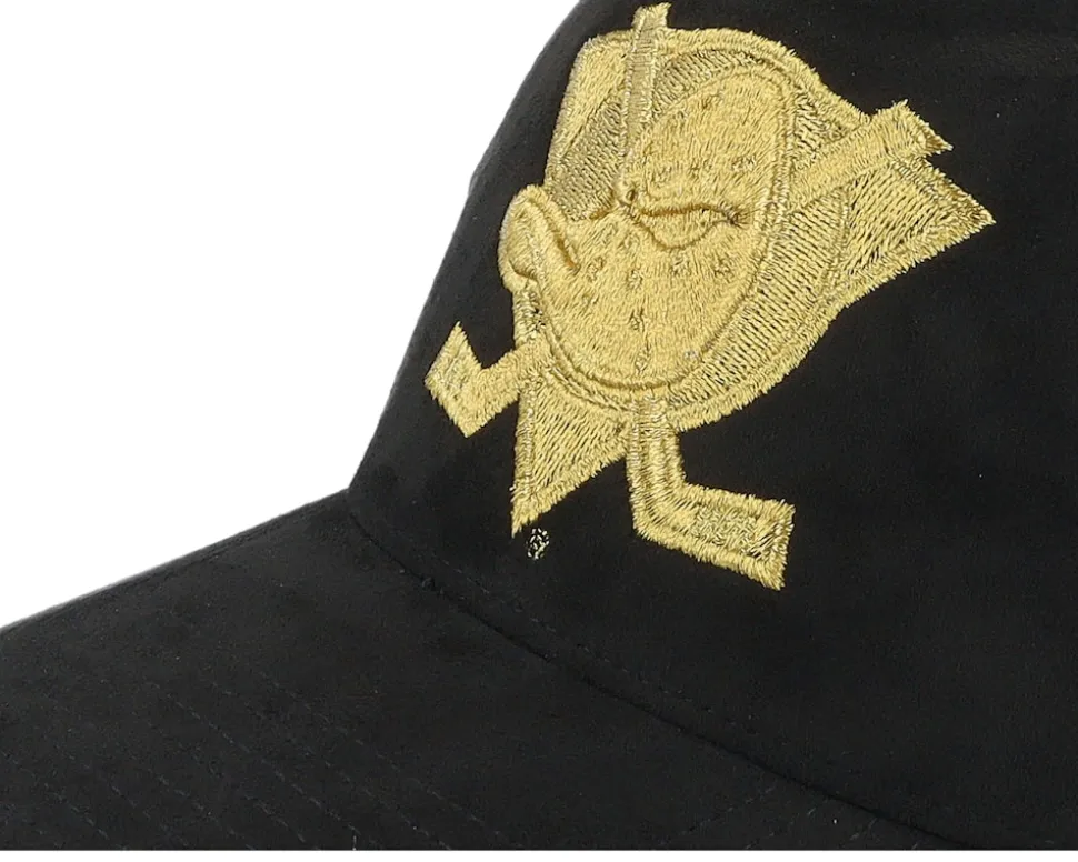 Anaheim Ducks Suede Black Trucker - Mitchell & Ness