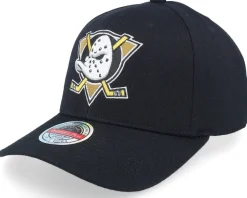 Anaheim Ducks Team Logo Cr Black Adjustable - Mitchell & Ness