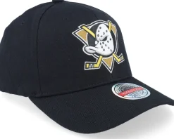 Anaheim Ducks Team Logo Cr Black Adjustable - Mitchell & Ness
