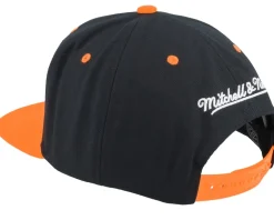 Anaheim Ducks Transcript Black/Orange Snapback - Mitchell & Ness