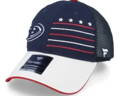 Anaheim Ducks Waving Flag Athl Navy Trucker - Fanatics