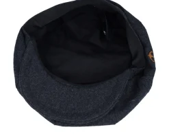 Anchor Patch Charcoal Wool Bakerboy Flat Cap - Jack Anchor