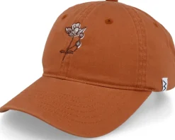 Anemone Flower Washed Cotton Rust Mom Cap - Wei