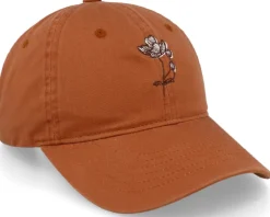 Anemone Flower Washed Cotton Rust Mom Cap - Wei