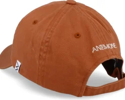 Anemone Flower Washed Cotton Rust Mom Cap - Wei