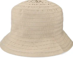 Angelica Cotton Beige Bucket - MJM Hats