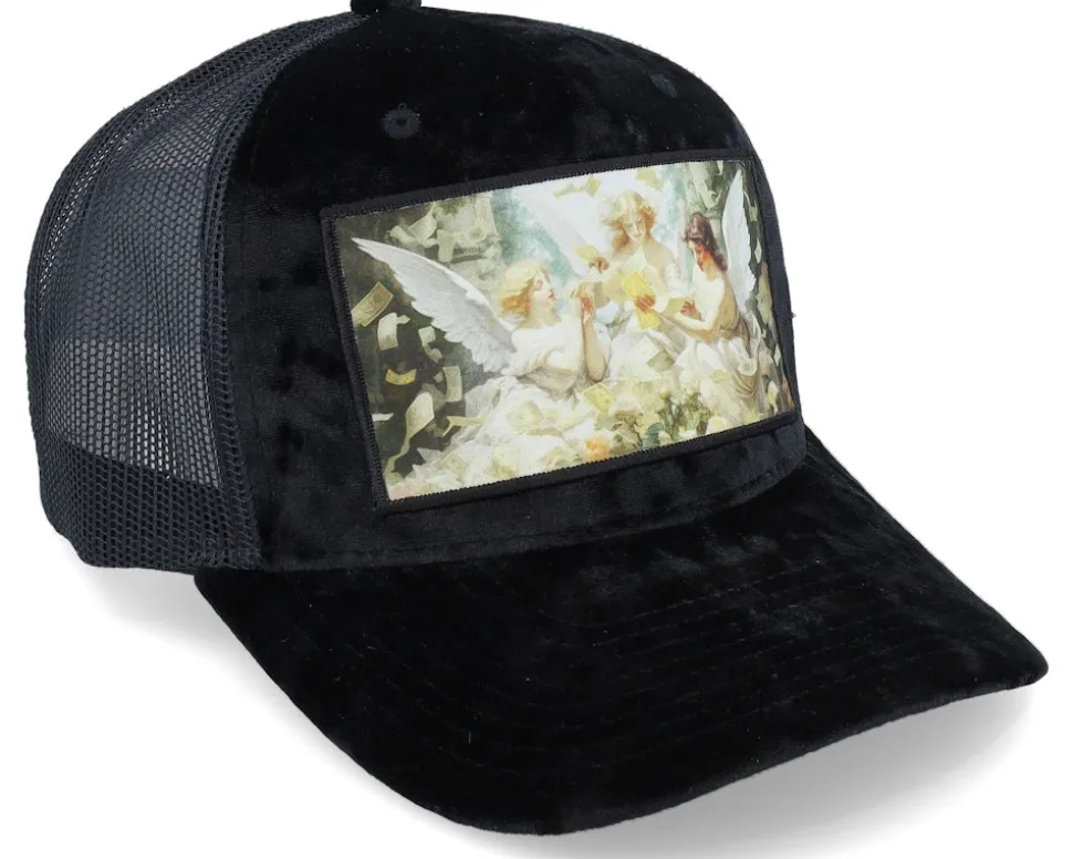 Angels & Money Velvet Black A-frame Trucker - Calza Pennello