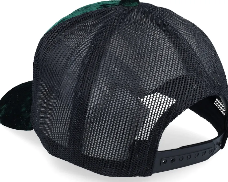 Angels & Money Velvet Green/Black A-frame Trucker - Calza Pennello