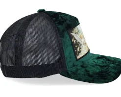 Angels & Money Velvet Green/Black A-frame Trucker - Calza Pennello