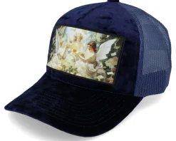 Angels & Money Velvet Navy A-frame Trucker - Calza Pennello