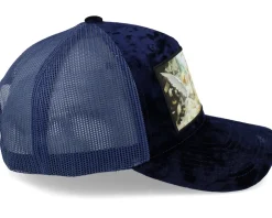 Angels & Money Velvet Navy A-frame Trucker - Calza Pennello