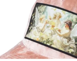 Angels & Money Velvet Peach/Ivory A-frame Trucker - Calza Pennello