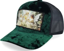 Angels & Money Velvet White/White A-frame Trucker - Calza Pennello