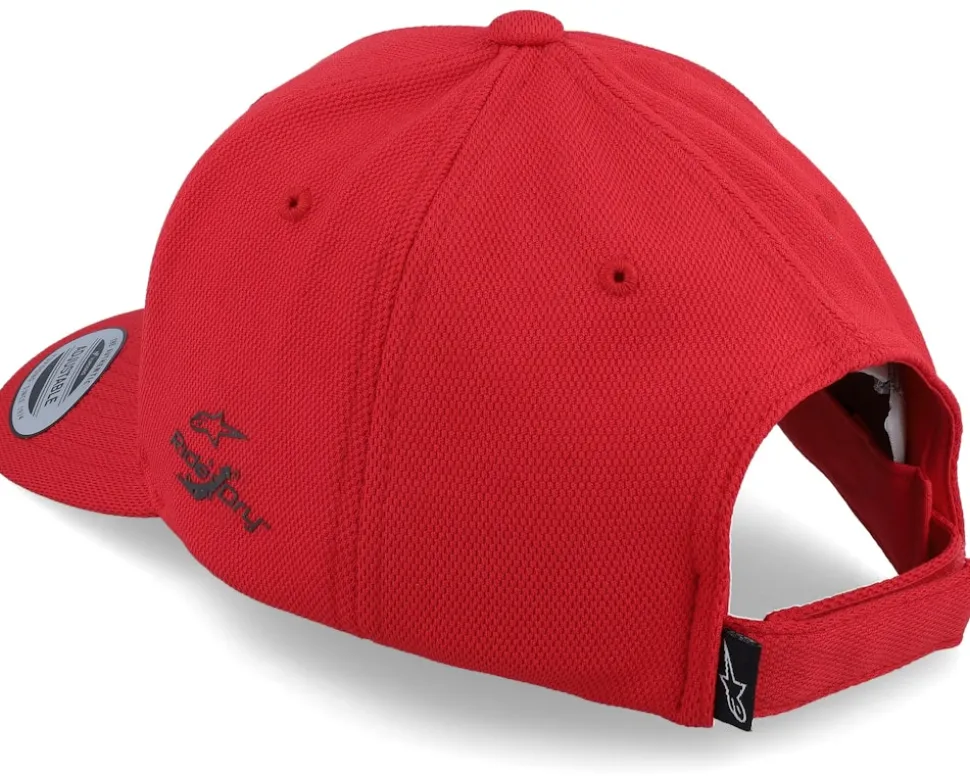 Angle Velo Tech Hat Red Adjustable - Alpinestars