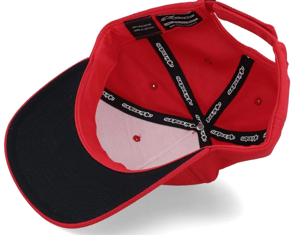 Angle Velo Tech Hat Red Adjustable - Alpinestars