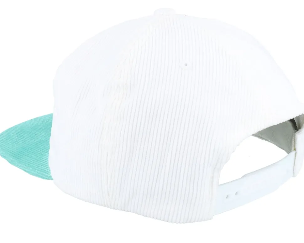 Anita Max Wynn Cord White/Teal 5-panel Snapback - Iconic