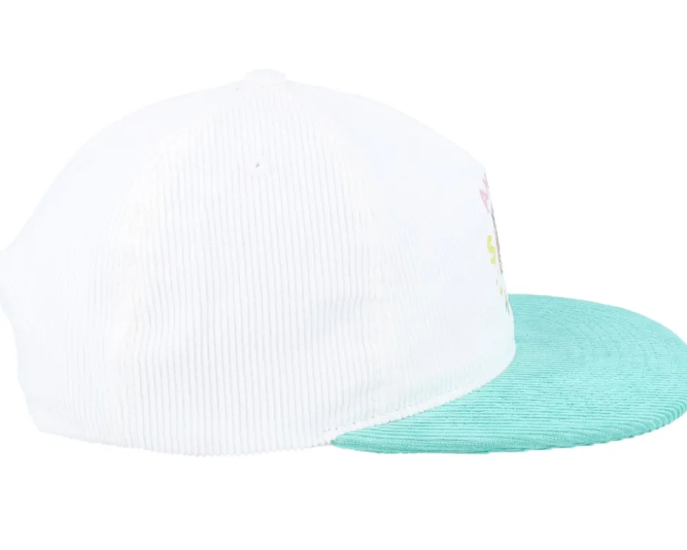 Anita Max Wynn Cord White/Teal 5-panel Snapback - Iconic