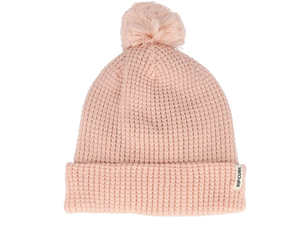Anoeta Reg Beanie Faded Rose Pom - Rip Curl