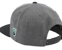 Antique Style Icon Charcoal/Black Snapback - Bearded Man