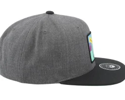 Antique Style Icon Charcoal/Black Snapback - Bearded Man