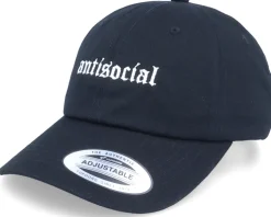 Antisocial Black Dad Cap - Iconic
