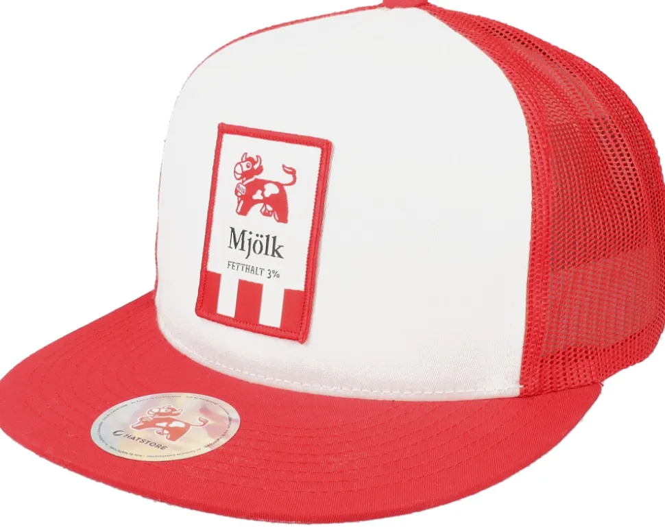 Arla Mellanmjölk White/Green Trucker - Hatstore
