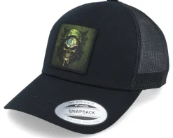 Army Skull Patch Black A-frame Trucker - Iconic