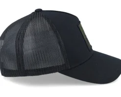 Army Skull Patch Black A-frame Trucker - Iconic