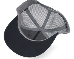 Army Skull Usa Black Patch Black/Charcoal Rope A-Frame Trucker - Army Head