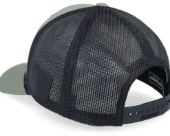 Army Skull Usa Black Patch Loden/Black Rope A-Frame Trucker - Army Head