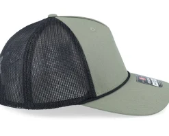 Army Skull Usa Black Patch Loden/Black Rope A-Frame Trucker - Army Head