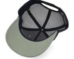 Army Skull Usa Black Patch Loden/Black Rope A-Frame Trucker - Army Head