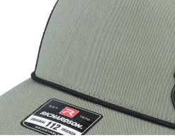 Army Skull Usa Black Patch Loden/Black Rope A-Frame Trucker - Army Head