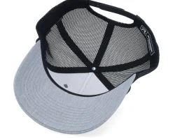 Army Skull Usa Brown Patch Heather Grey/Black Rope A-Frame Trucker - Army Head