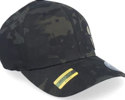 Army Skull Usa Gold Patch Multicam Black Camo Flexfit - Army Head