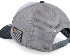 Army Skull Usa Gold Patch Grey/Charcoal/Black Trucker - Army Head