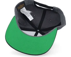 Army Skull Usa Gold Patch Charcoal/Black Snapback - Army Head