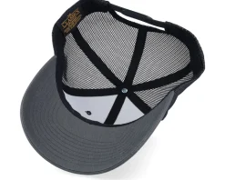 Army Skull Usa Gold Patch Charcoal/Black Trucker - Army Head