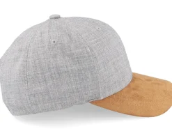 Army Skull Usa Heather Grey/Suede Adjustable - Army Head