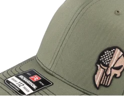 Army Skull Usa Loden/Black Trucker - Army Head