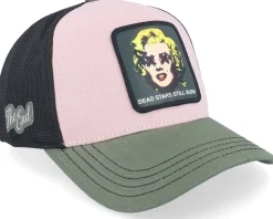 Art Dead Star Black/Pink/Green A-Frame Trucker - Capslab