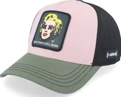 Art Dead Star Black/Pink/Green A-Frame Trucker - Capslab