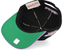 Asg 2 Tone Deadstock Black/Purple Snapback - Mitchell & Ness