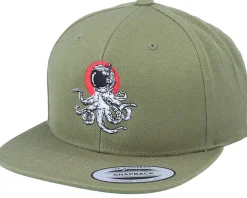 Astro Squid Olive Snapback - Iconic